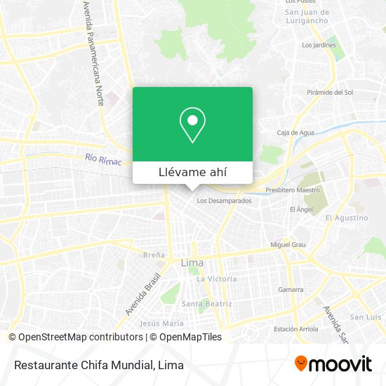 Mapa de Restaurante Chifa Mundial