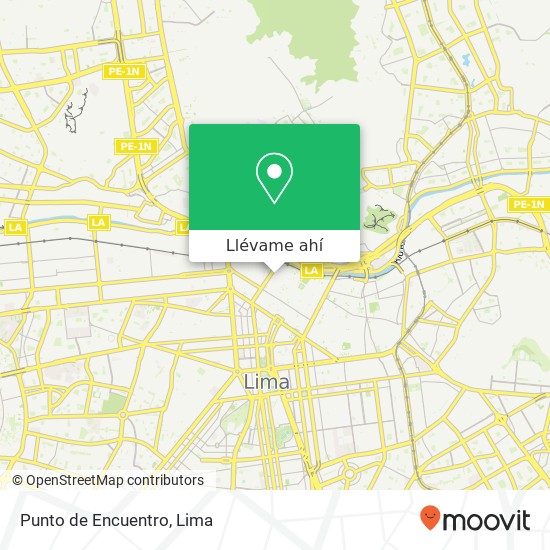 Mapa de Punto de Encuentro, 461 Jirón Callao Lima, Lima, 1
