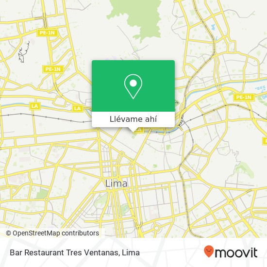 Mapa de Bar Restaurant Tres Ventanas
