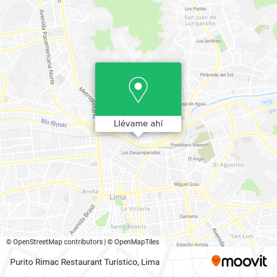 Mapa de Purito Rimac Restaurant Turístico