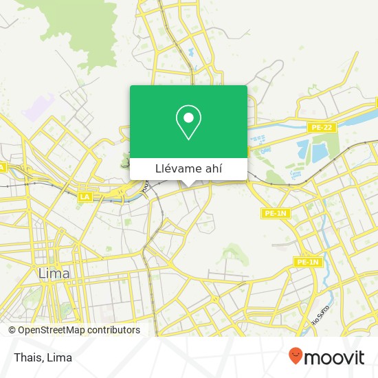 Mapa de Thais, Jirón Ancash El Agustino, Lima, 10