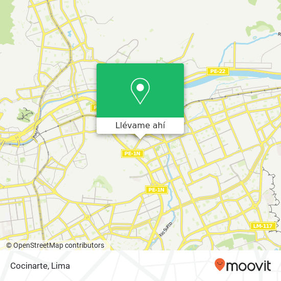 Mapa de Cocinarte, Avenida Túpac Amaru Santa Anita, Lima, 43