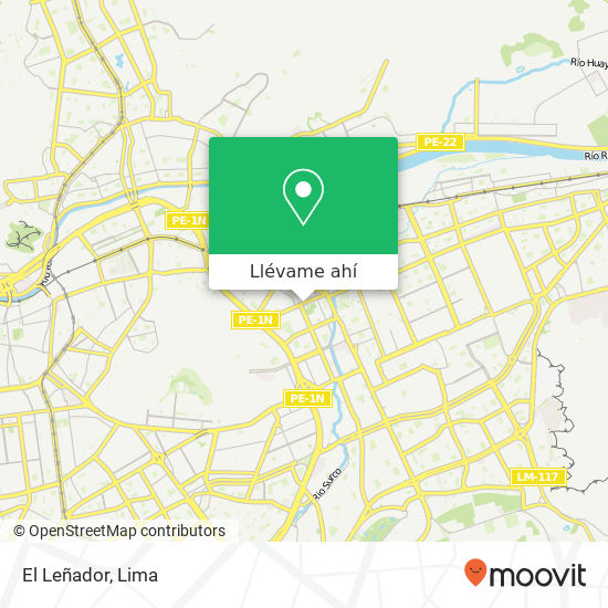 Mapa de El Leñador, Avenida Los Eucaliptos Santa Anita, Lima, 43