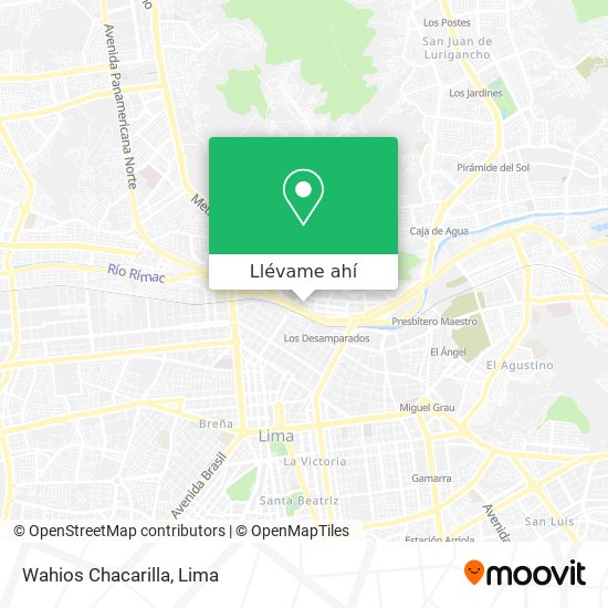 Mapa de Wahios Chacarilla