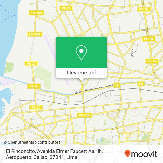 Mapa de El Rinconcito, Avenida Elmer Faucett Aa.Hh. Aeropuerto, Callao, 07041