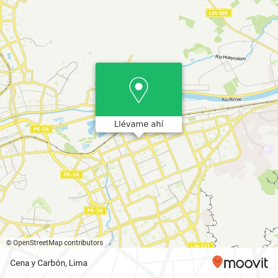 Mapa de Cena y Carbón, Avenida Los Chancas Santa Anita, Lima, 43