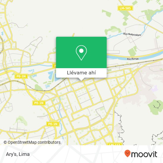 Mapa de Ary's, Avenida Los Chancas Santa Anita, Lima, 43