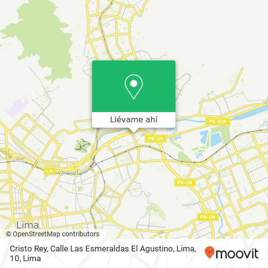 Mapa de Cristo Rey, Calle Las Esmeraldas El Agustino, Lima, 10