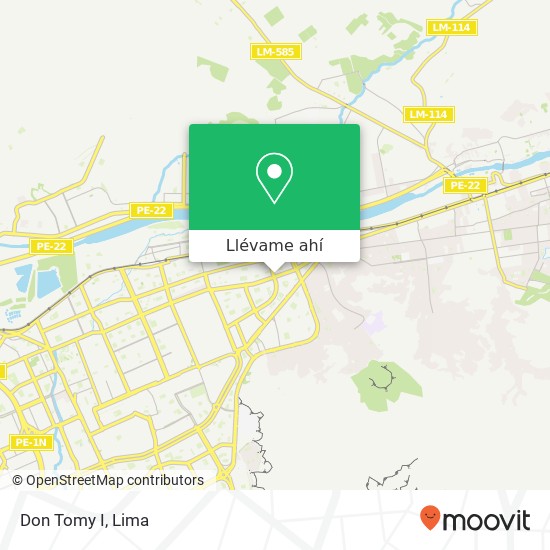 Mapa de Don Tomy I, Avenida Metropolitana Ate, Lima, 3