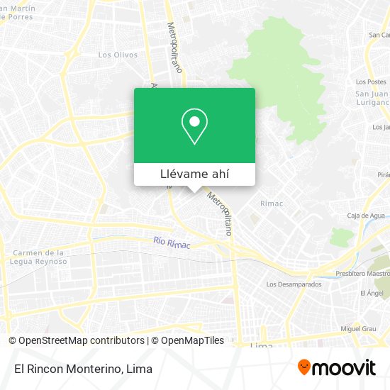 Mapa de El Rincon Monterino