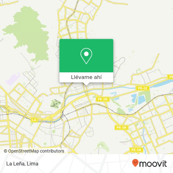 Mapa de La Leña, Avenida Chinchaysuyo San Juan de Lurigancho, Lima, 36