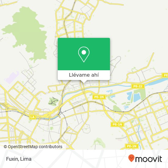 Mapa de Fuxin, Avenida Gran Chimú San Juan de Lurigancho, Lima, 36