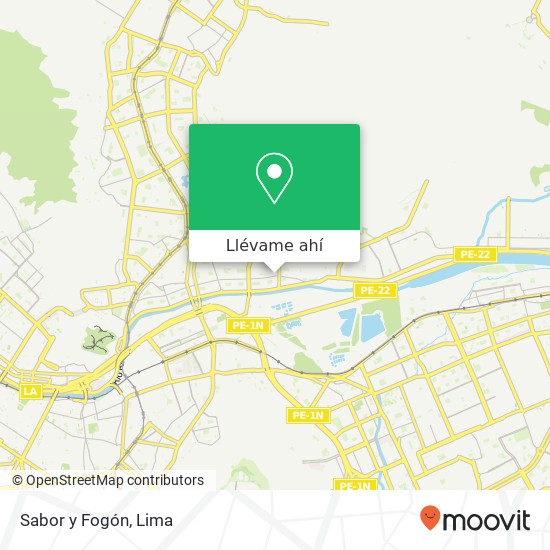 Mapa de Sabor y Fogón, Avenida Gran Chimú San Juan de Lurigancho, Lima, 36
