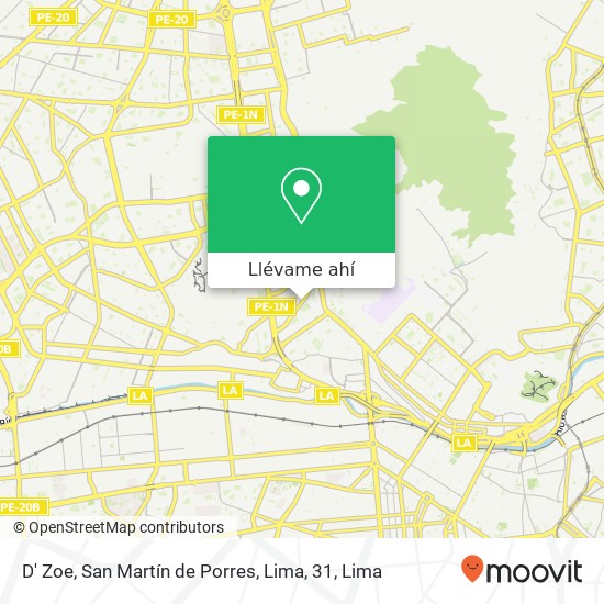 Mapa de D' Zoe, San Martín de Porres, Lima, 31
