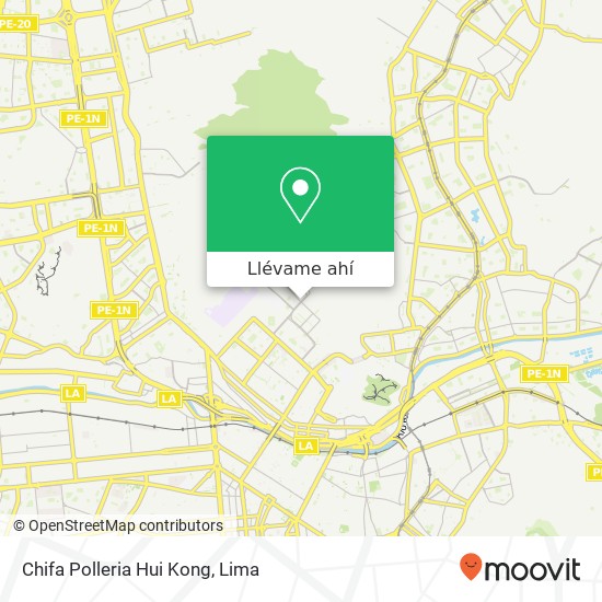 Mapa de Chifa Polleria Hui Kong, Avenida Amancaes Rimac, Lima, 25