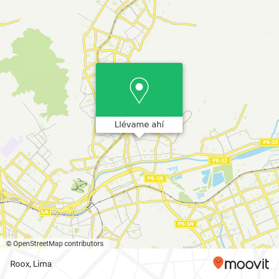 Mapa de Roox, Avenida Santuario San Juan de Lurigancho, Lima, 36