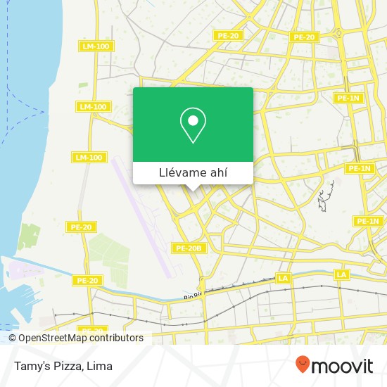 Mapa de Tamy's Pizza, Paseo de los Dominicos Callao, 07036