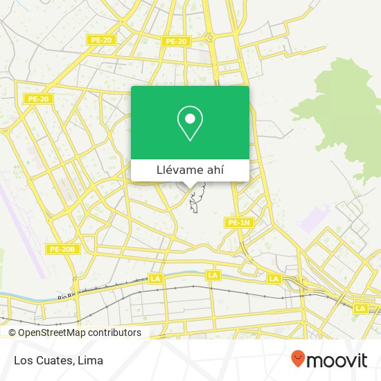 Mapa de Los Cuates, Avenida Germán Aguirre San Martín de Porres, Lima, 31