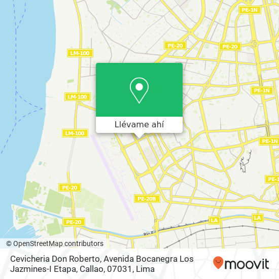 Mapa de Cevicheria Don Roberto, Avenida Bocanegra Los Jazmines-I Etapa, Callao, 07031