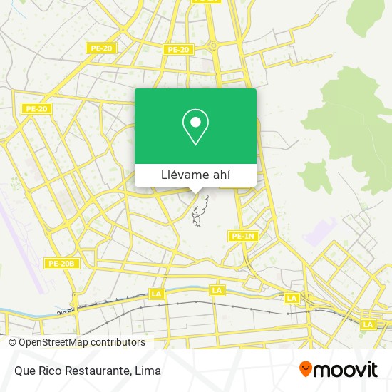 Mapa de Que Rico Restaurante