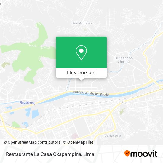 Mapa de Restaurante La Casa Oxapampina
