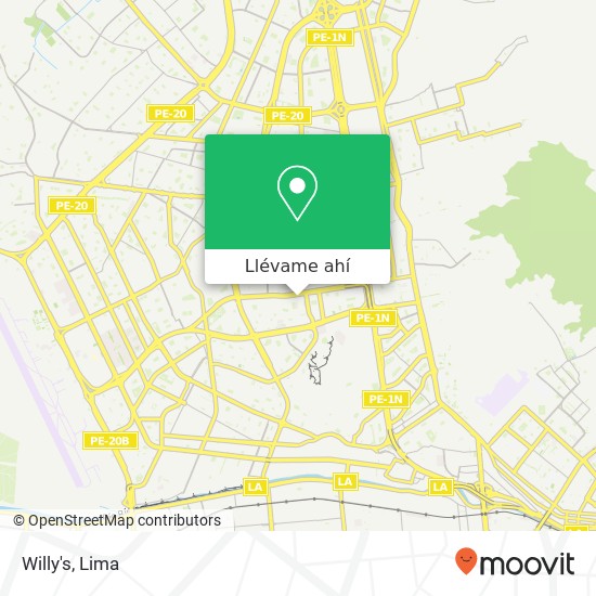 Mapa de Willy's, Jirón Las Guayabas Los Olivos, Lima, 39