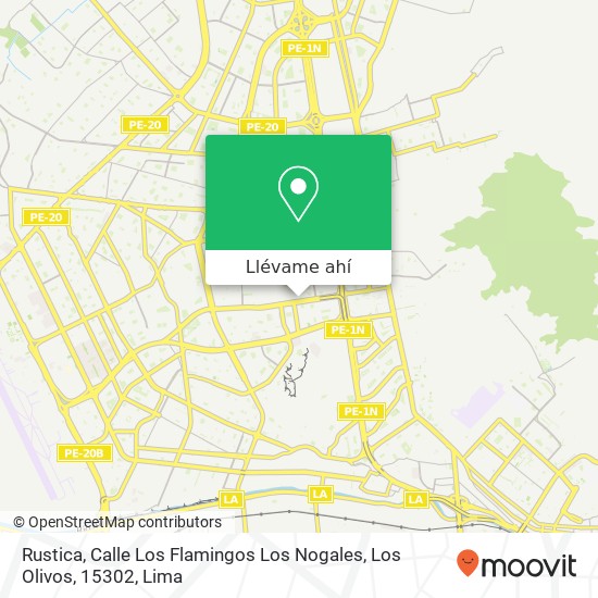 Mapa de Rustica, Calle Los Flamingos Los Nogales, Los Olivos, 15302