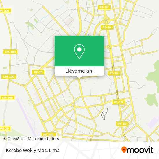 Mapa de Kerobe Wok y Mas