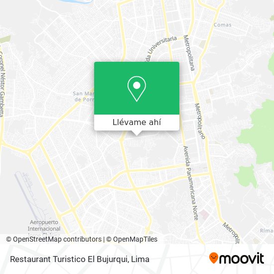 Mapa de Restaurant Turistico El Bujurqui