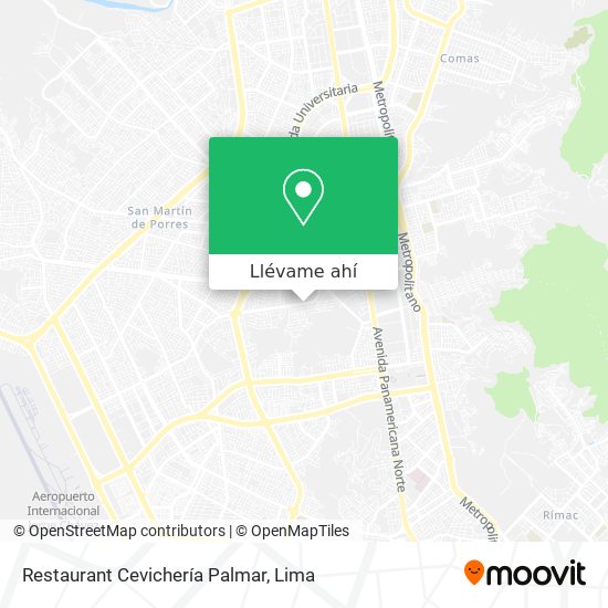 Mapa de Restaurant Cevichería Palmar