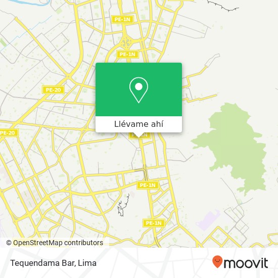 Mapa de Tequendama Bar, 3471 Avenida Alfredo Mendiola Panamericana Norte, Los Olivos, 15301