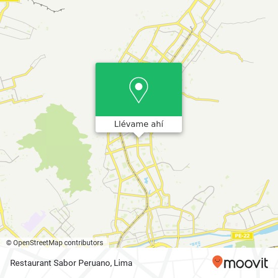 Mapa de Restaurant Sabor Peruano, Jirón Las Gemas San Juan de Lurigancho, Lima, 36