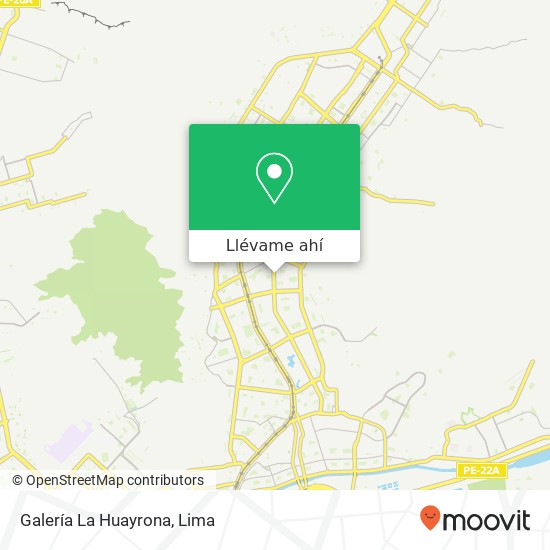 Mapa de Galería La Huayrona