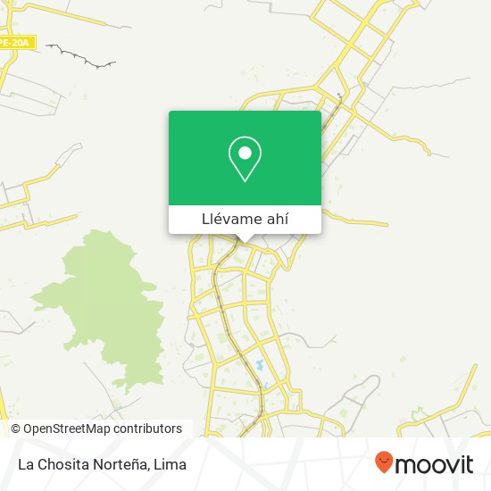 Mapa de La Chosita Norteña, Avenida El Sol San Juan de Lurigancho, Lima, 36