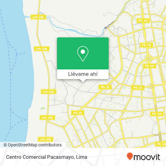 Mapa de Centro Comercial Pacasmayo