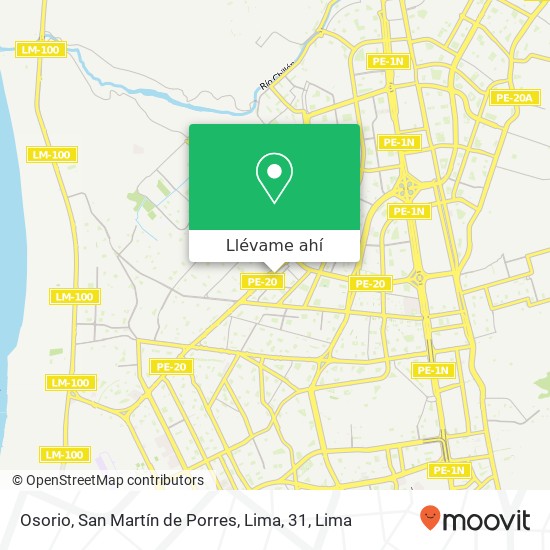 Mapa de Osorio, San Martín de Porres, Lima, 31