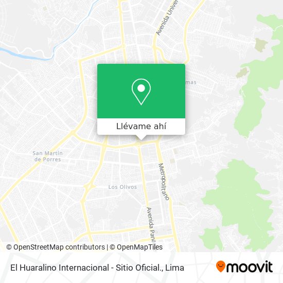 Mapa de El Huaralino Internacional - Sitio Oficial.
