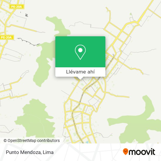 Mapa de Punto Mendoza
