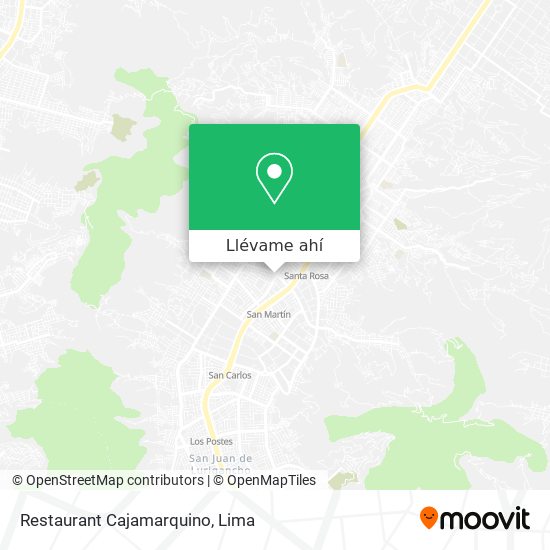 Mapa de Restaurant Cajamarquino