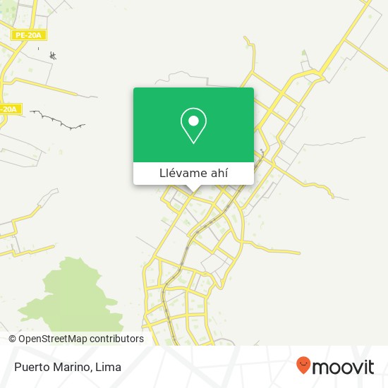 Mapa de Puerto Marino, Avenida Canto Grande San Juan de Lurigancho, Lima, 36