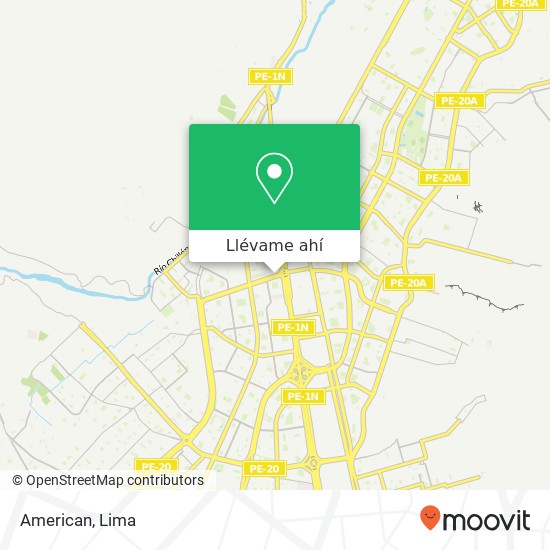 Mapa de American, Avenida 2 de Octubre Los Olivos, Lima, 39