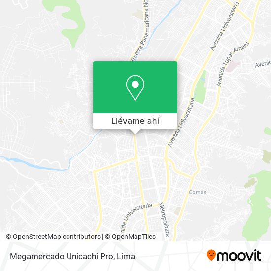 Mapa de Megamercado Unicachi Pro