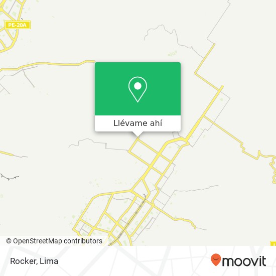Mapa de Rocker, Avenida Pampá Alta San Juan de Lurigancho, Lima, 36