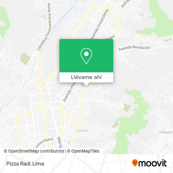Mapa de Pizza Raúl