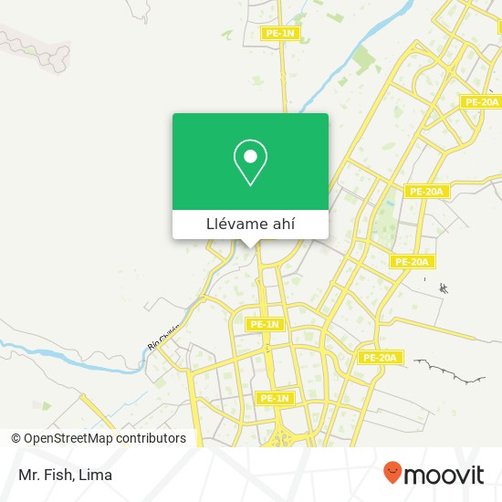 Mapa de Mr. Fish, Calle 14 Los Olivos, Lima, 39
