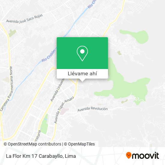 Mapa de La Flor Km 17 Carabayllo