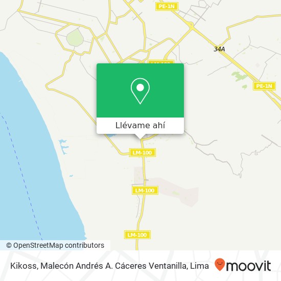Mapa de Kikoss, Malecón Andrés A. Cáceres Ventanilla