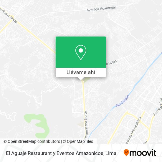 Mapa de El Aguaje Restaurant y Eventos Amazonicos