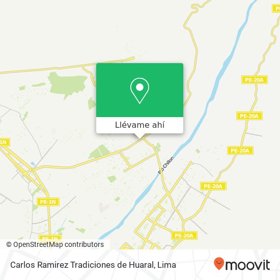 Mapa de Carlos Ramirez Tradiciones de Huaral, Avenida José Saco Rojas Rural San Pedro de Carabayllo, Carabayllo, 15121
