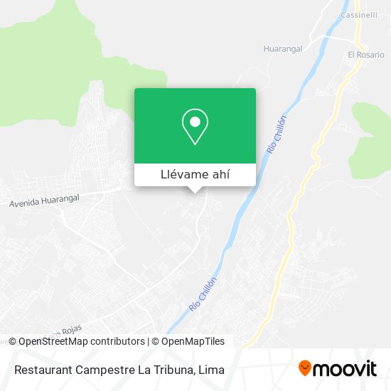 Mapa de Restaurant Campestre La Tribuna
